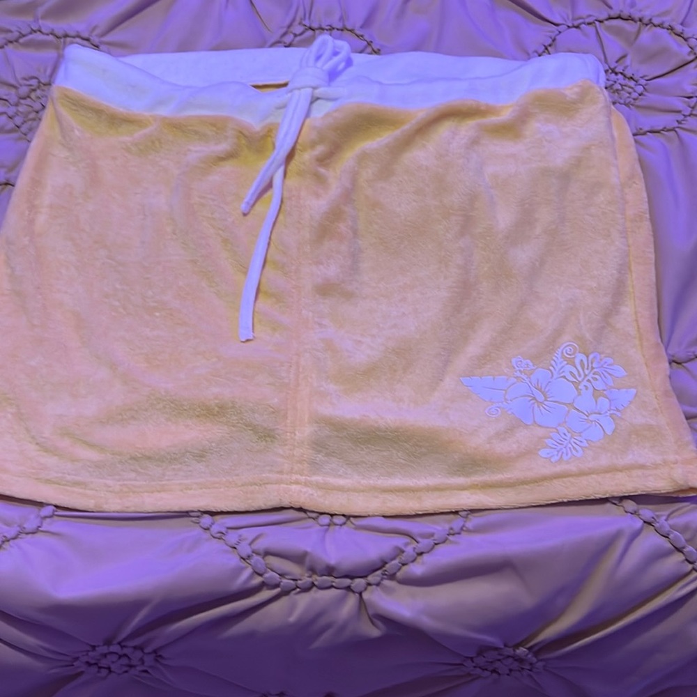 flower mini skirt